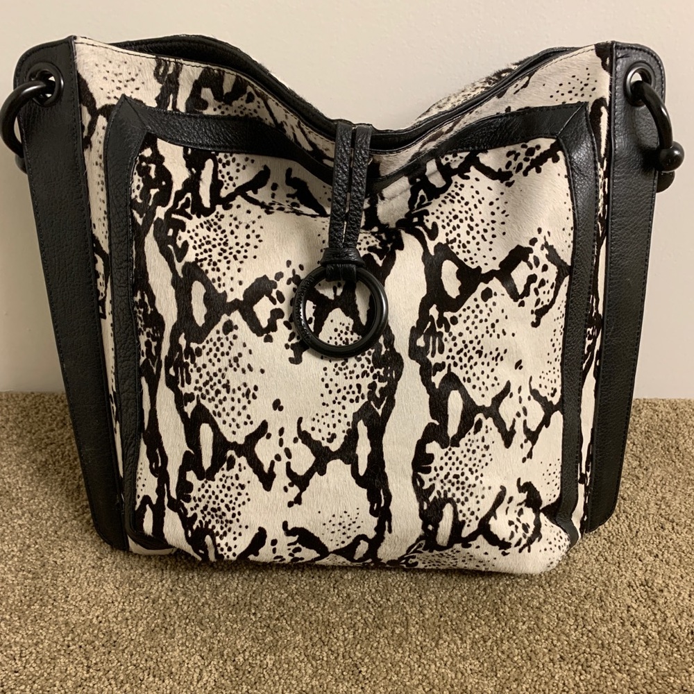 Genuine Leather & Pony Hair BCBG Purse